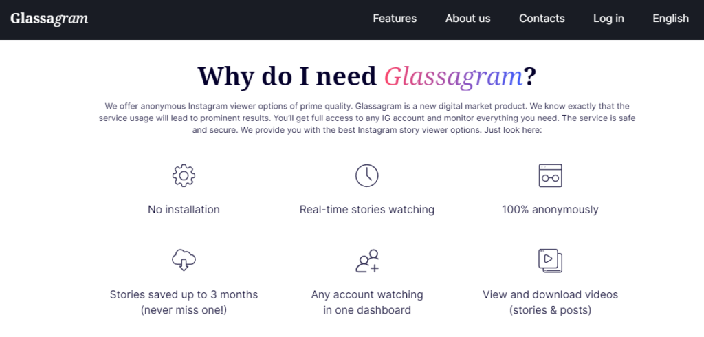 Glassagram Insa story viewer