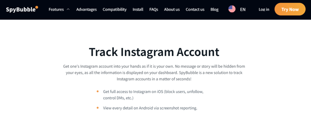spybubble track instagram
